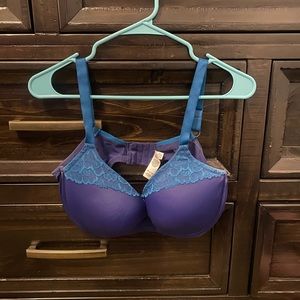 Purple w/ Blue Lace Bra